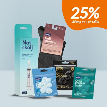2 f&ouml;r 25% p&aring; Millu