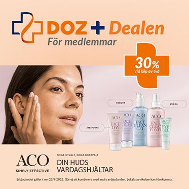 DOZ Dealen just nu - 30% vid köp av 2 produkter från ACO