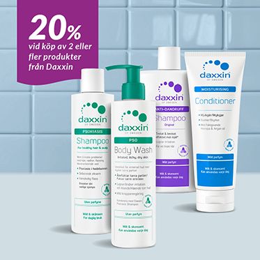 20% vid köp av två Daxxin produkter