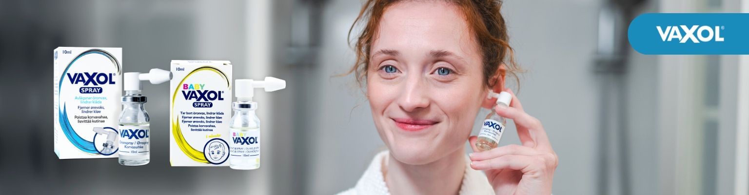  Vaxol, öronspray, behandlar öronvax och vaxproppar