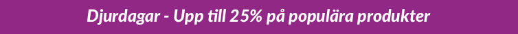 Upp till 25% på djurprodukter