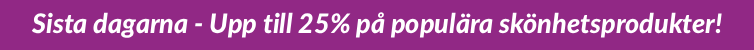 Upp till 25% på utvald skönhet