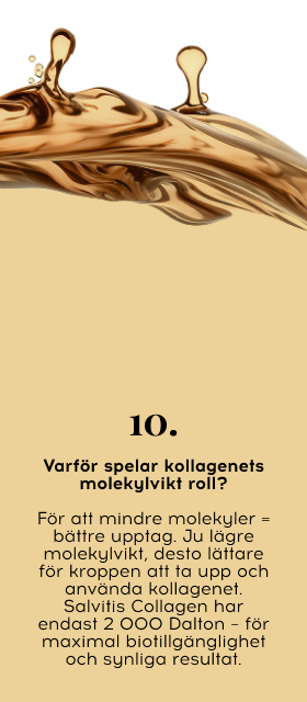 Varfor spelar kollagenets molekylvikt roll